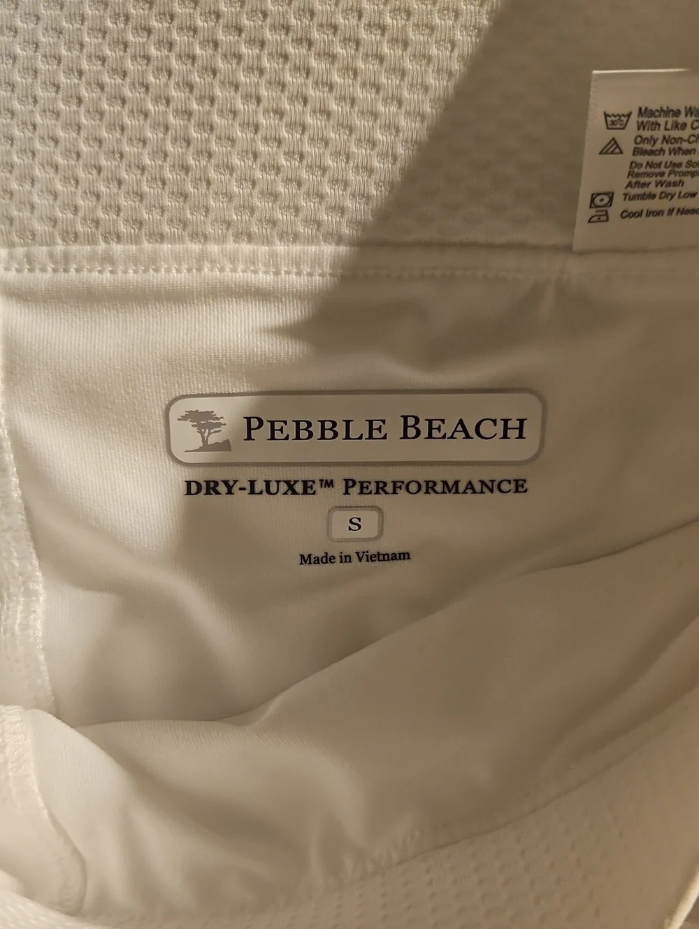 Pebble Beach White Performance Mini Skirt